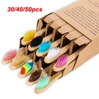 Бамбуковая зубная щетка для взрослых подростков для здоровья полости рта биоразлагаемая Органическая Экологичная эргономичная Мягкая зубная щетка осветляет зубы