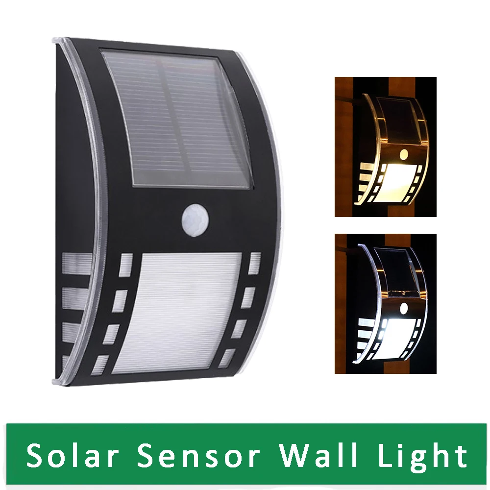 Светодиодный светильник на солнечной батарее с датчиком движения