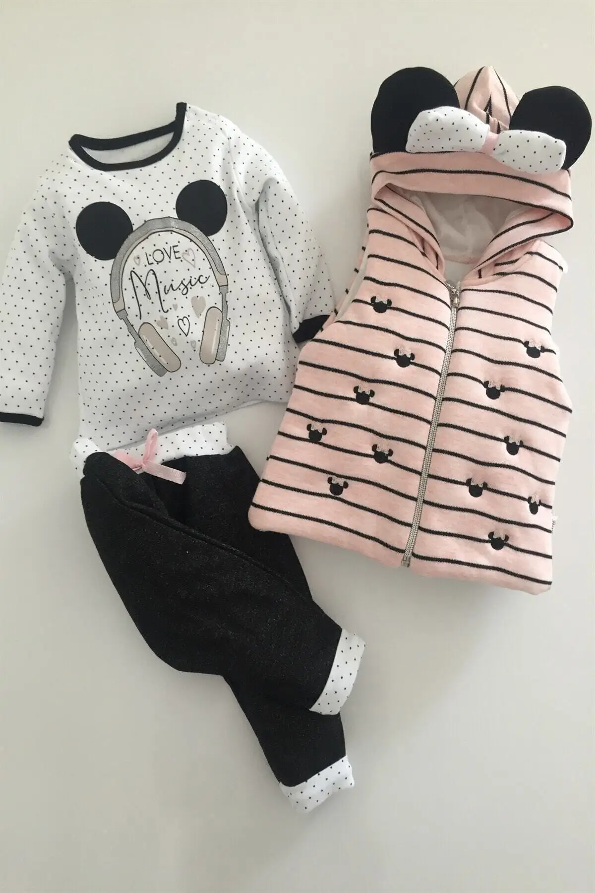 Для девочек для малышей и детей постарше дно топ жилет 3 предмета костюм palmgren 6