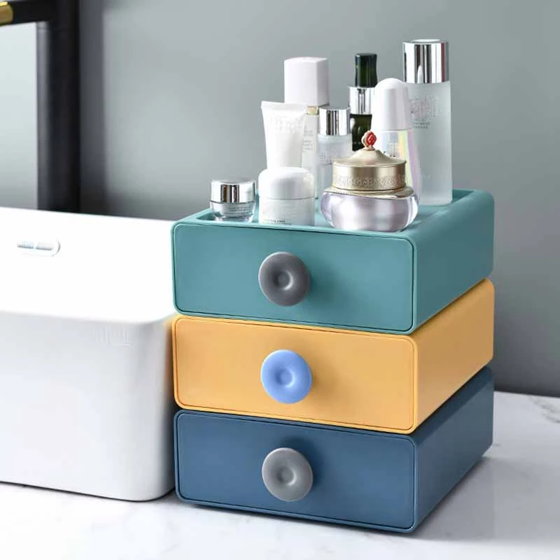 Коробка для хранения контрастных цветов креативный пластиковый ящик офисный