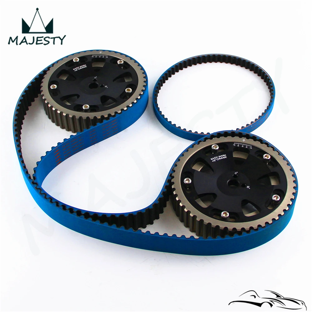 Ремень ГРМ + Balance Cam Gear подходит для EVO 1-9 Eclipse DSM 4G63 92-06 черный |