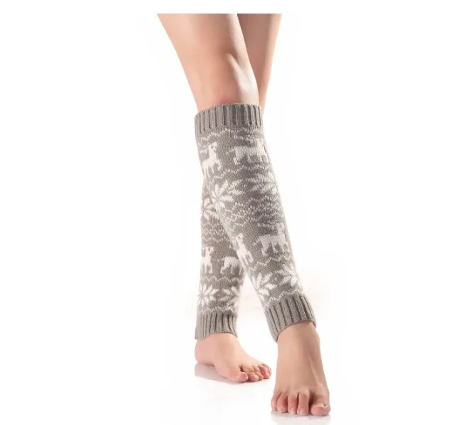 5 цветов вязаные крючком зимние длинные гетры модные женские носки для девочек