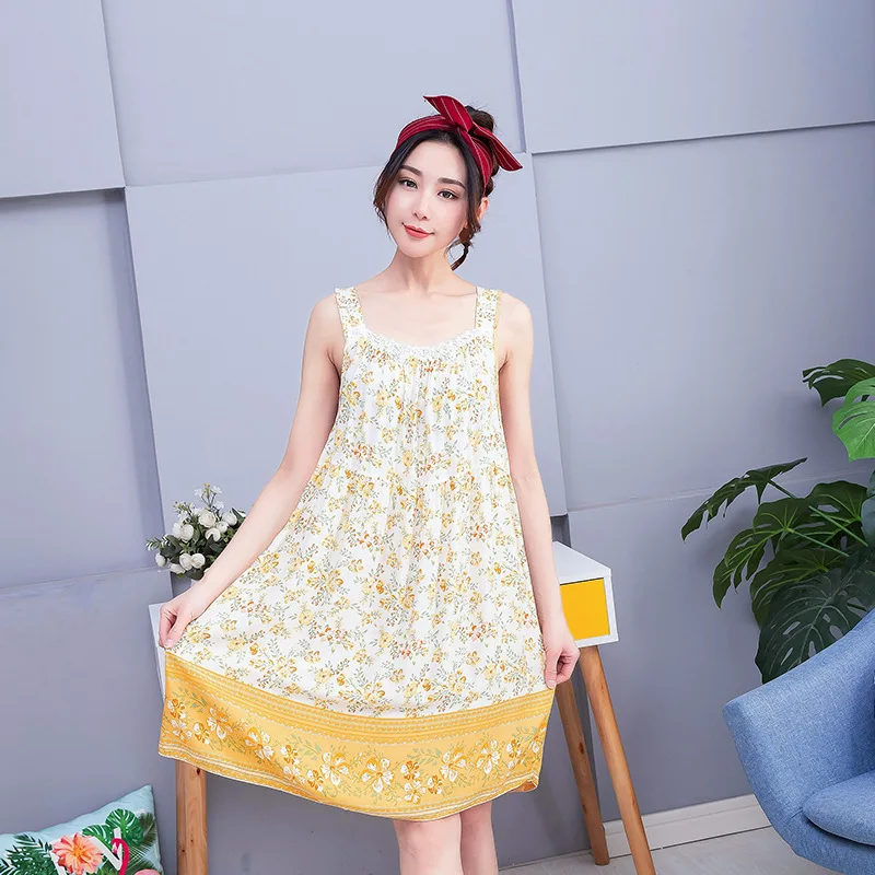 Sanderala сексуальное женское хлопковое ночное белье с принтом большие размеры