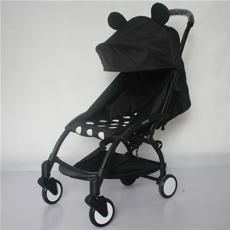 B style Mickey Оригинальная легкая коляска может сидеть и лежать на 175 градусов Складная коляска yoya ультра-легкая портативная дорожная детская коляска - Цвет: B style Mickey