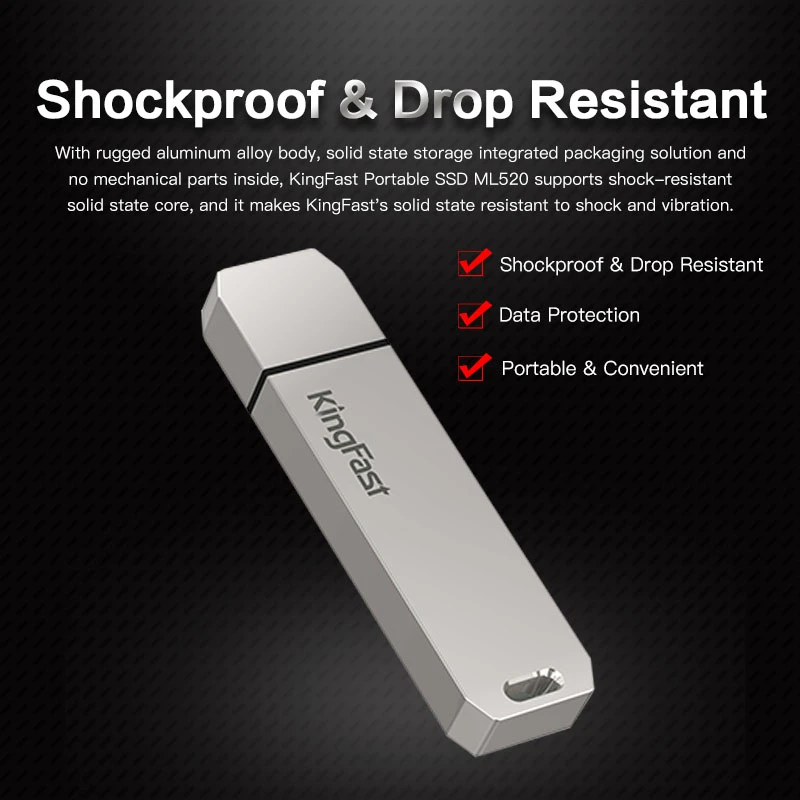 Внешний твердотельный накопитель KingFast 1 ТБ внешний HD 64 ГБ 128 256 512 USB 3.2 Портативный