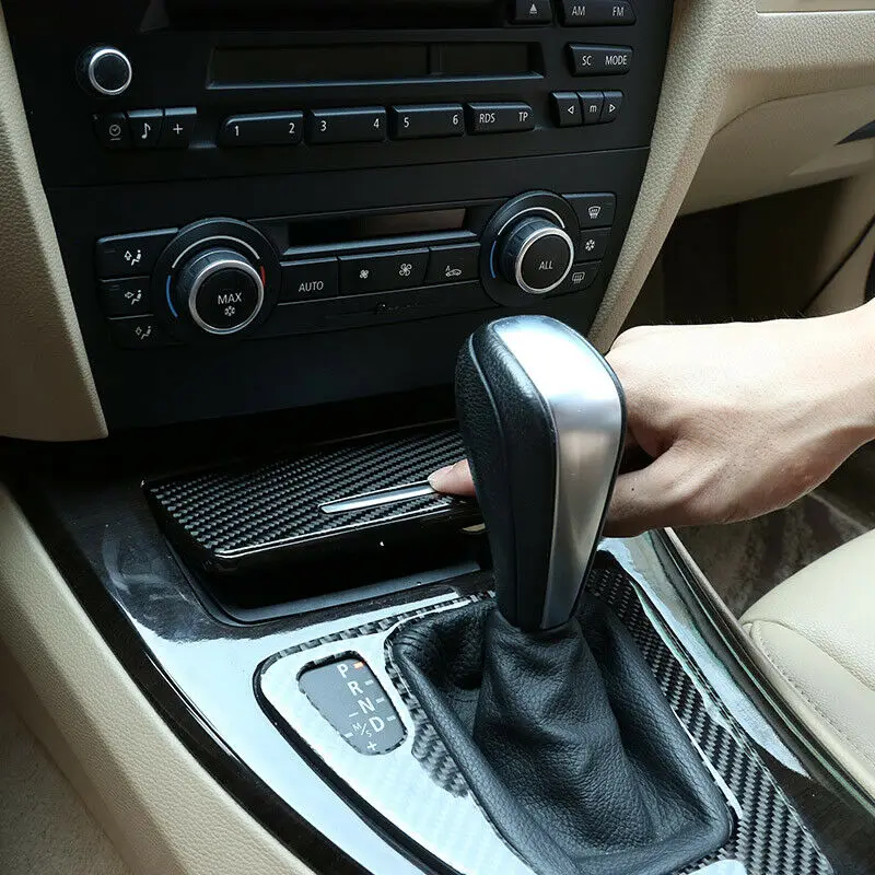 Настоящее углеродное волокно для BMW 3 серия E90 E92 консоль коробка хранения панель