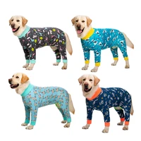 high elasticity pure cotton female male large dog onesie pajamas anti hair removal clothes for dogs labrador jumpsuit costume