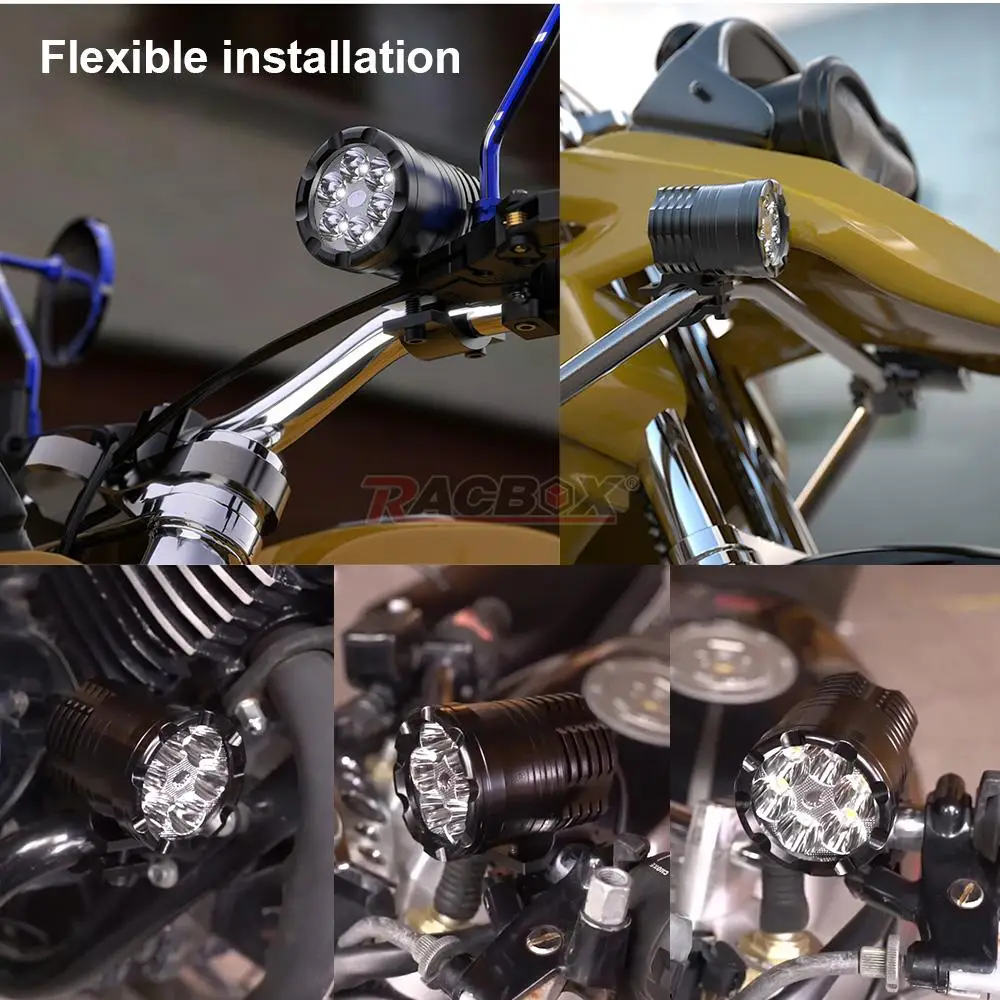 Мотоциклетные прожекторы светодиодные фары вспомогательная лампа аксессуары