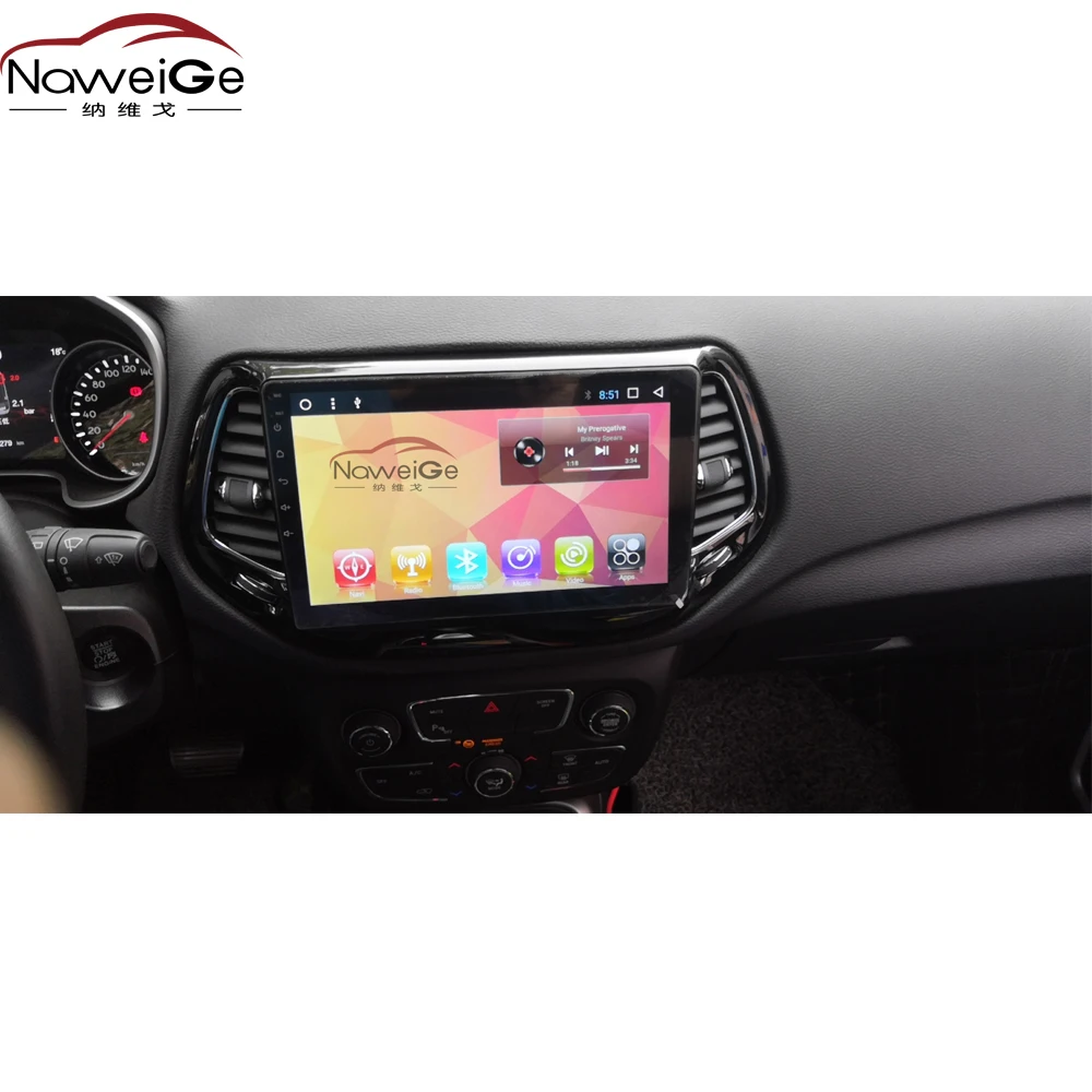 NaweiGe 10 1 дюймов Android головное устройство для Jeep Compass 2017 2019 автомобильный dvd gps