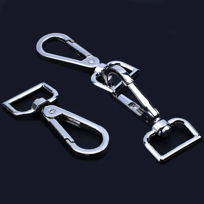ABDB-4pcs металлический карабин кольцо Брелок Клип крюк Открытый Пряжка мешок оснастки, серебро