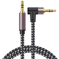 90 degree angle male to male high quality 3 5 audio cable straight to elbow audio cable