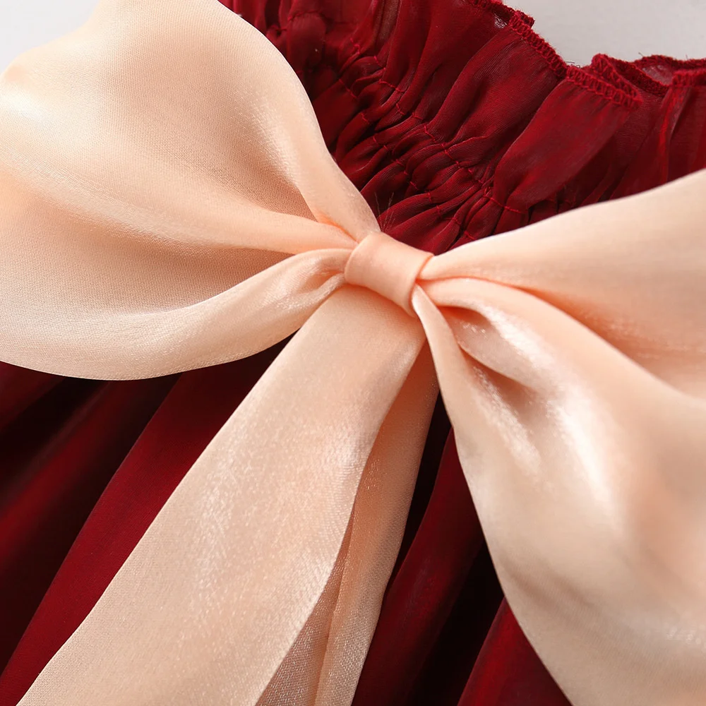 

Outong Summer Dress Bow Cute Newborn Baby Girls For 1st Birthday Kids Clothes Casual Toddler Girl Dresses Children Clothing