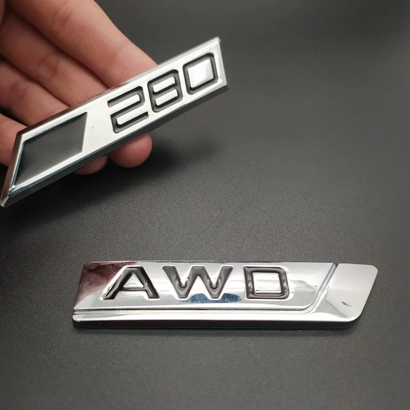 3D автомобильный Стайлинг хромированная металлическая наклейка шило хвост