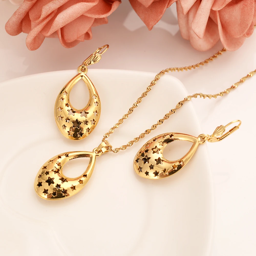 Новый дизайн Эритреи Свадебный комплект ювелирных украшений для невесты золотые