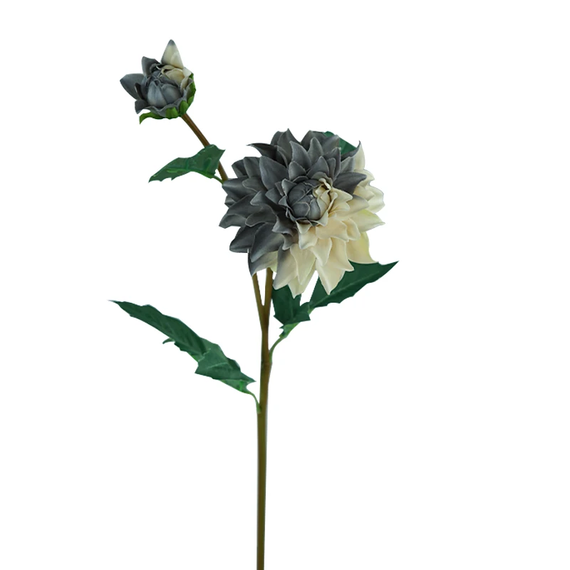 SunMade Двухголовый Осенние Цветы Далии Искусственные для Декора Дома Новогодний