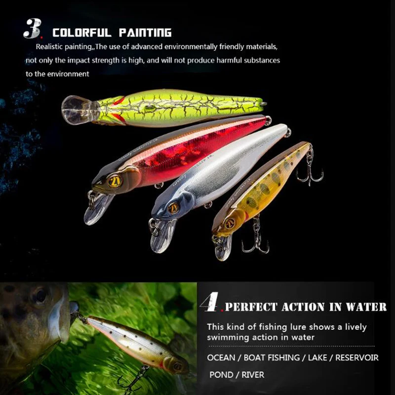 

Artificial Baits Pike Carp Lures Swimbait Fishing Lure Hard Bait Minnow Wobblers Peche Bass