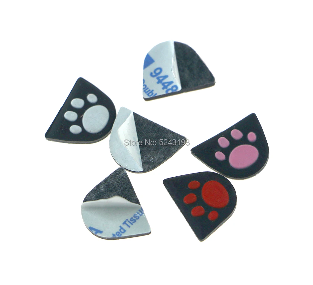 60 шт. силиконовая наклейка на кнопки Cat Paw L2 R2 для Sony Playstation Dualshock 4 PS4 Pro Slim Controller