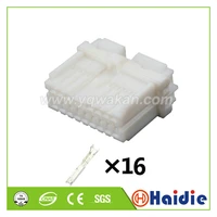 2sets auto 16pin auto plastic plug mg 653019 wiring harness cable unsealed connector mg653019
