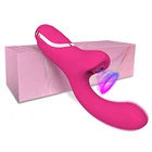 Двухчастотный Вибратор-присоска для точки G, интимные игрушки для женщин, фаллоимитаторы для стимуляции Вагины и клитора, товары для женщин мастурбатор эротическая