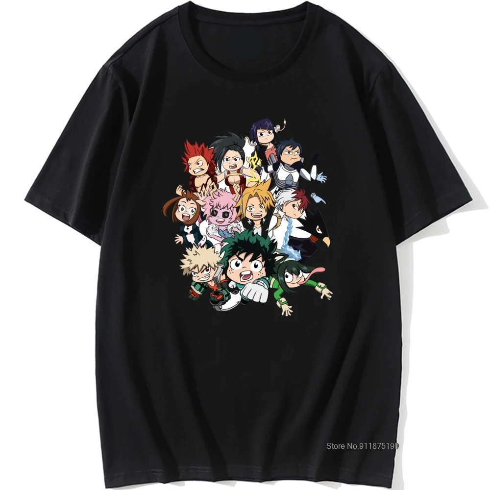 

Men's T Shirt My Hero Academia Deku and All Might Manga Anime Awesome Artwork T-shirts Homme Graphic Tops Tees O-Neck Camiseta
