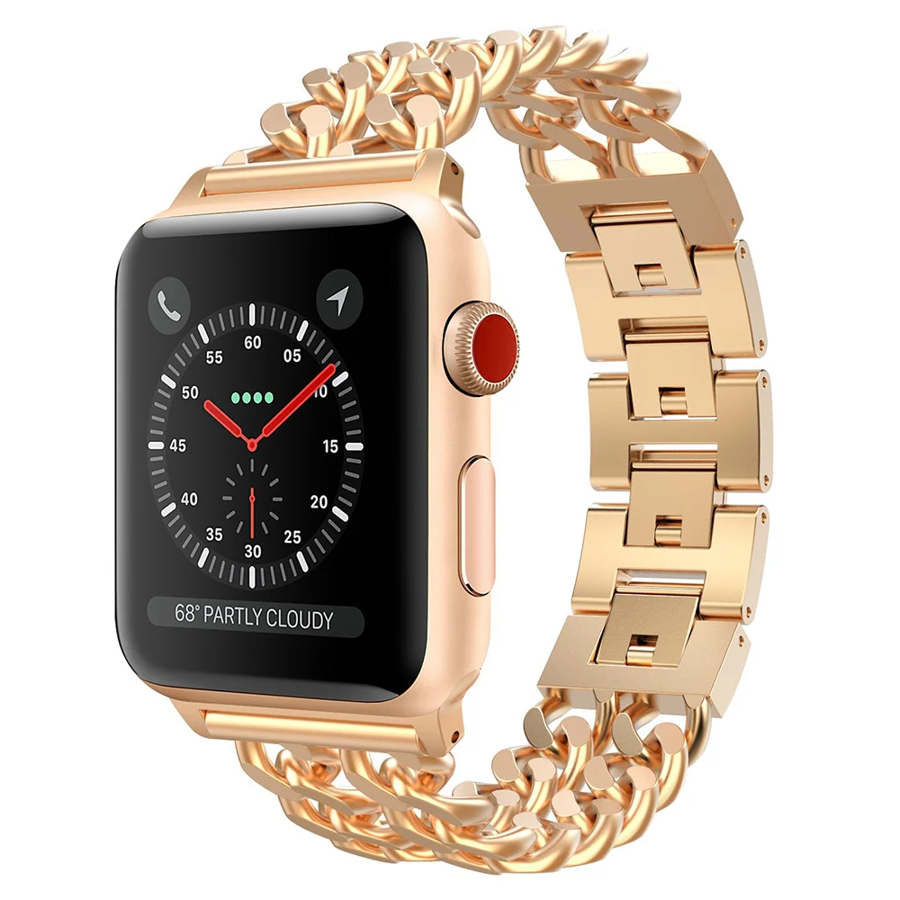 Металлический ремешок для Apple Watch Band 38 мм 30 42 браслет из нержавеющей стали iwatch Series