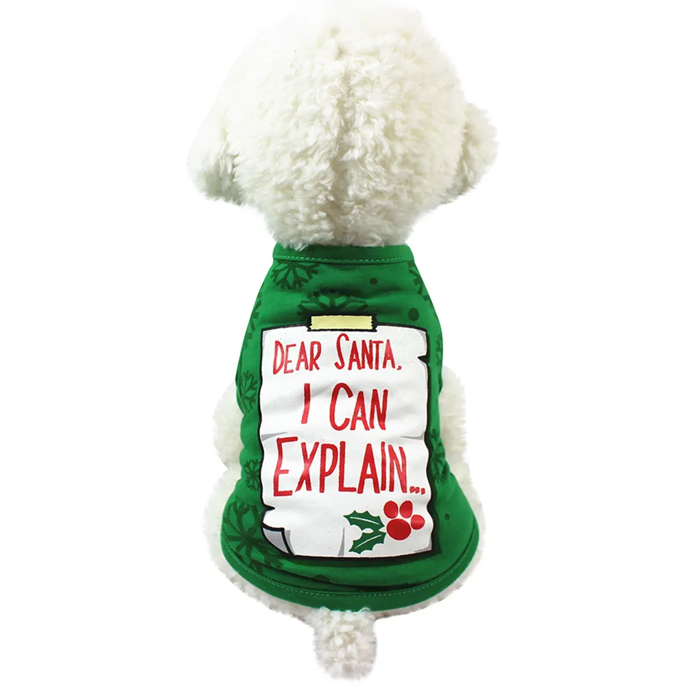 Одежда для собак Рождественский костюм милая мультяшная одежда маленьких