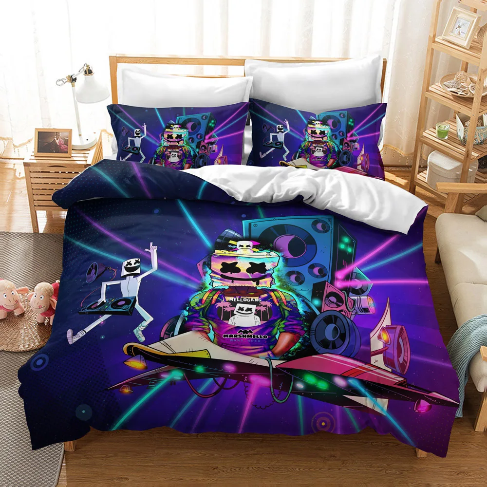 

Fashion HD Digital DJ Print Bedding Sets Duvet Cover Pillowcase 2/3pcs single king queen bedding set duvet cover set