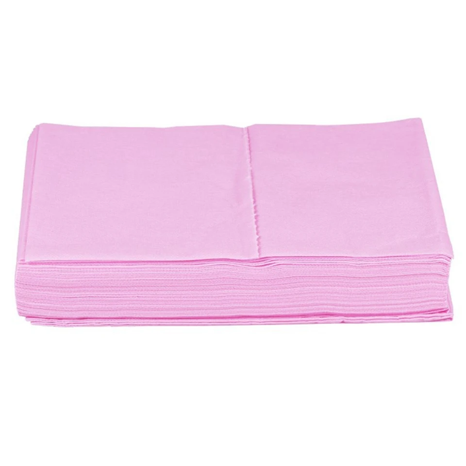 Pink 10 шт./упак. одноразовые Водонепроницаемый Нетканая Простыня из хлопка покрывало покрытие стола для похода в спа-салон массаж салонная тележка с эффектом потертости; 80x180 см - Цвет: Pink