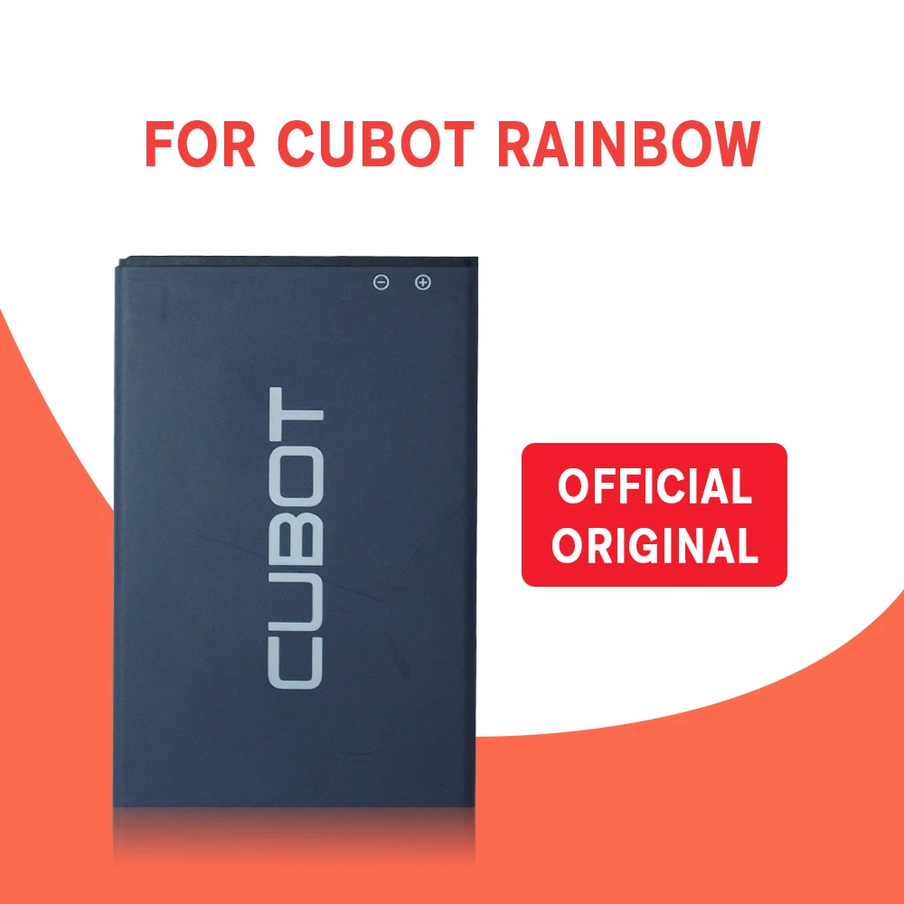 Новинка 100% оригинальный аккумулятор Cubot Rainbow 2200 мАч замена для смартфона +