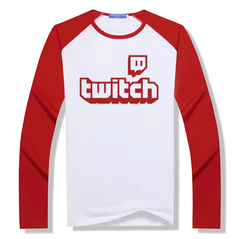 Twitch ТВ футболка игровой Топ Мужская геймер день отцов веер подарки Прайд длинный