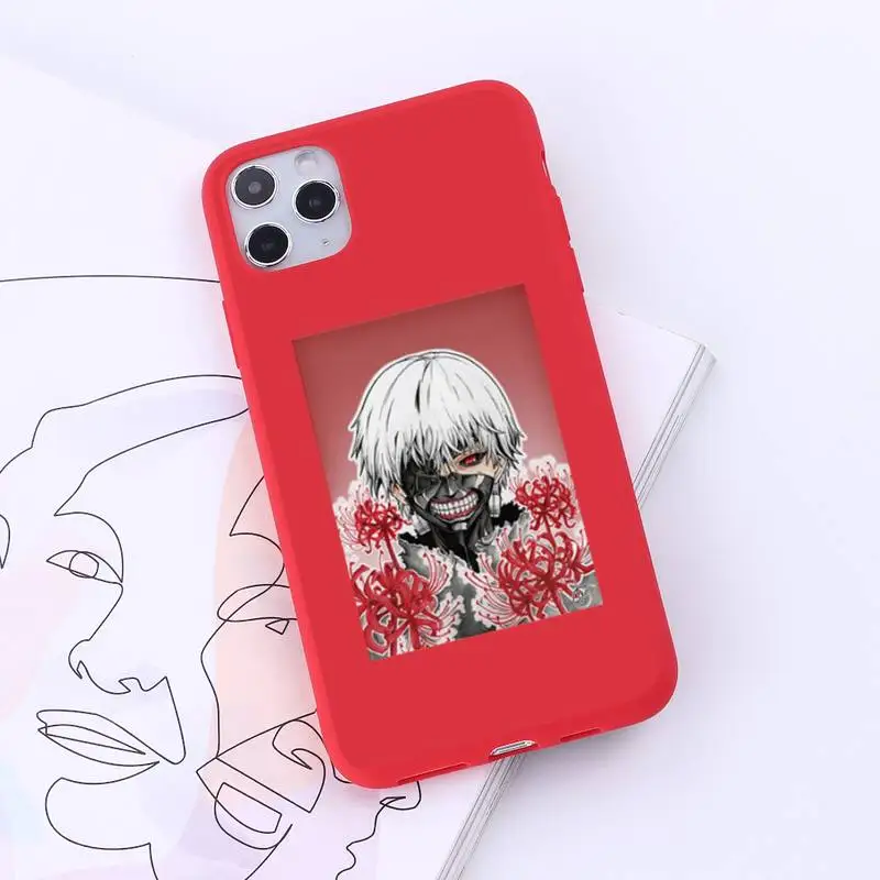 

Tokyo Ghoul Japan anime Phone Case Candy Color for iPhone 6 7 8 11 12 s mini pro X XS XR MAX Plus