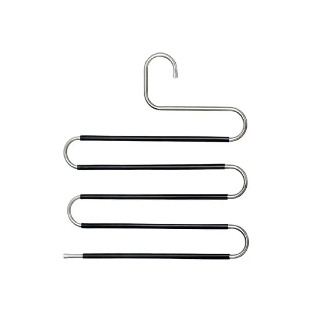 

5 layers S Shape Clothes Hangers Pants Storage Hangers Multilayer Cloth 1PC Organizer Closet Storage Rack Y4T2