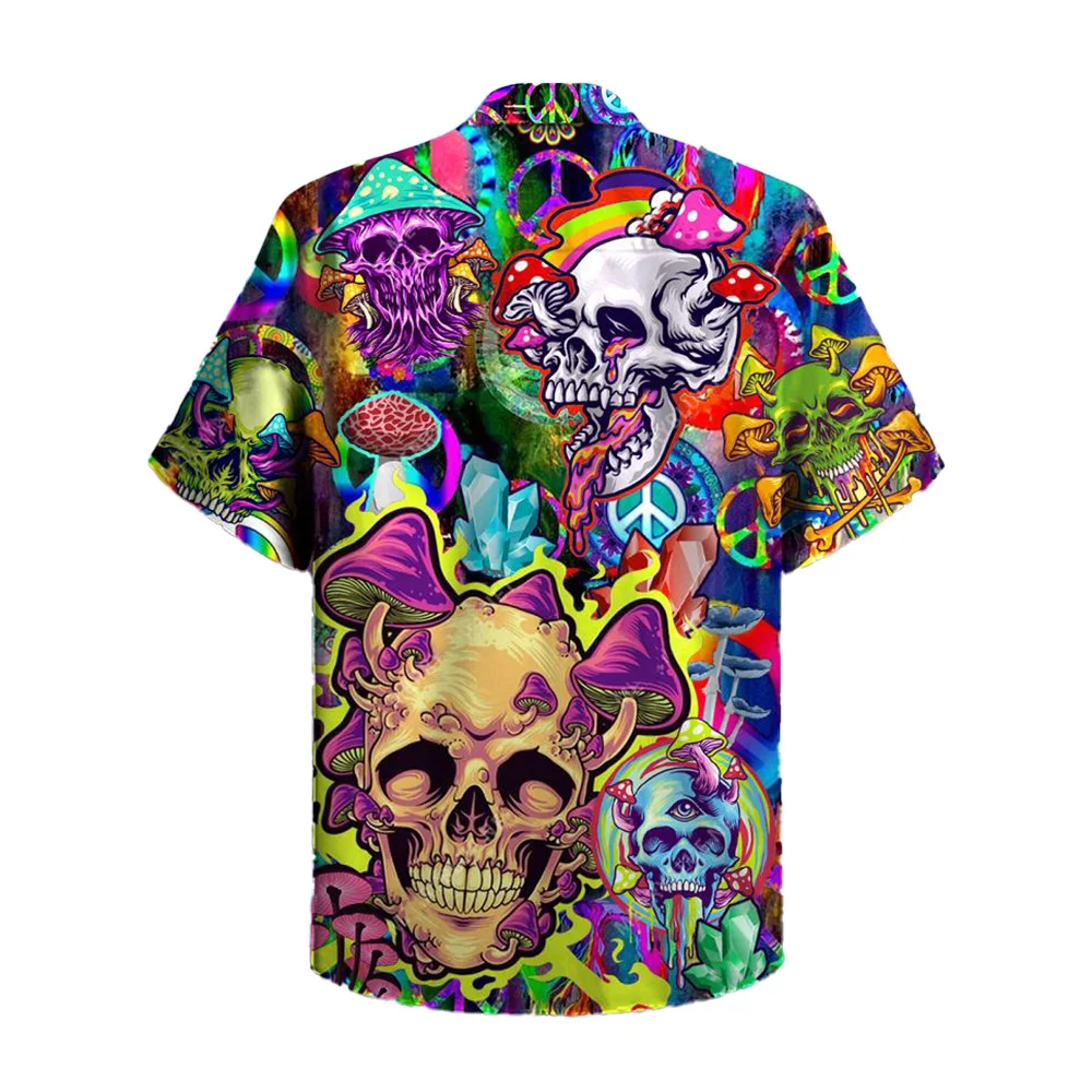 

Summer Casual Shirts Hawaiian Beach Shirts for Men Streetwear Men Tops Print Turn-down Collar Short Sleeve Camisas Men Clothing