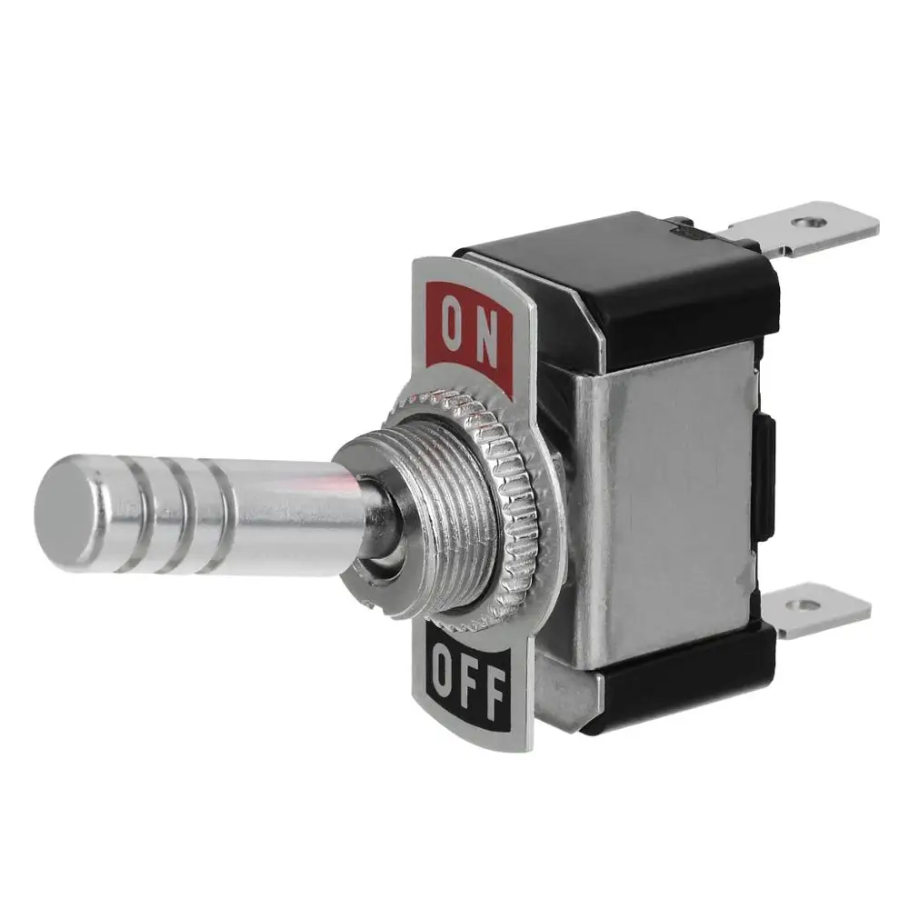 Переключатель 12 мм Авто Лодка Грузовик металлический тумблер В 20A 2P SPST ВКЛ ВЫКЛ