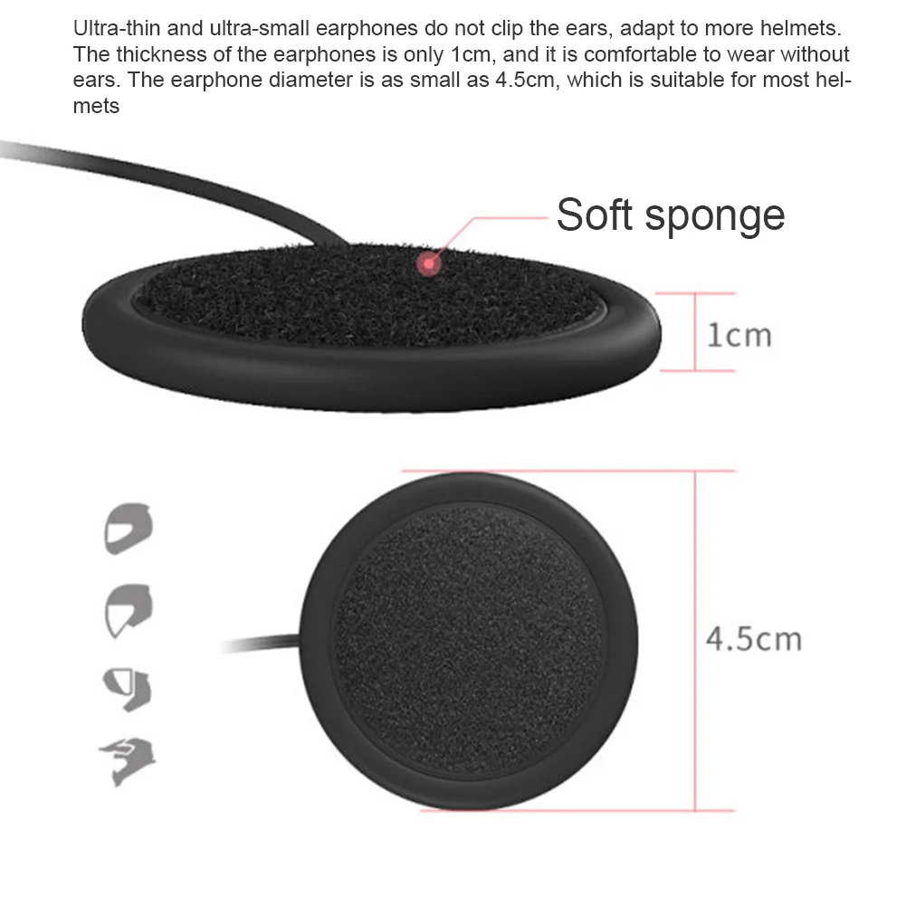 

Headphone Stereo Bluetooth 5.0 Calling Anti-interference Wireless FM Music Player Hands Free Riding Motorcycle Helmet Headset