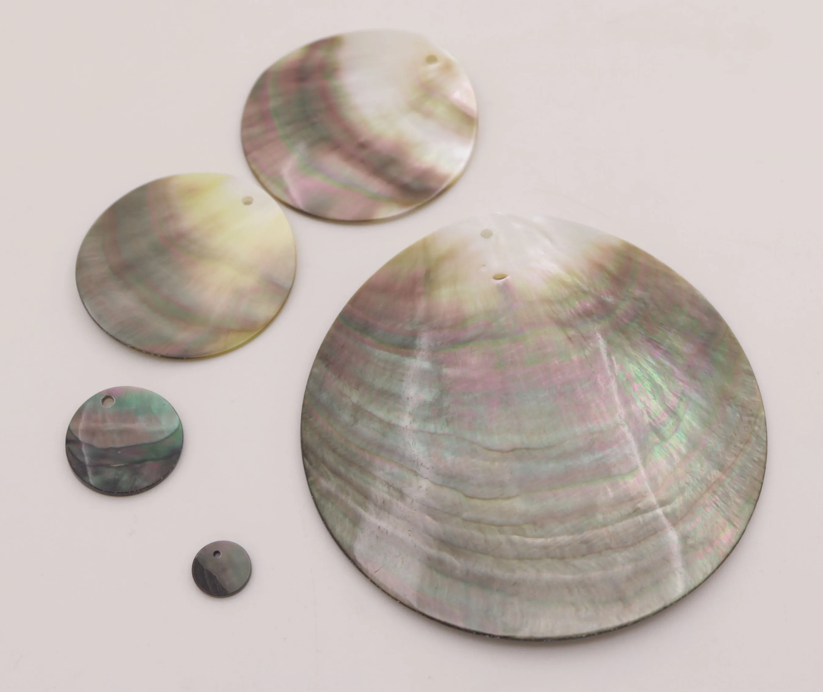 1 шт. 10 80 мм Плоская Круглая Подвеска из натурального черного жемчуга для