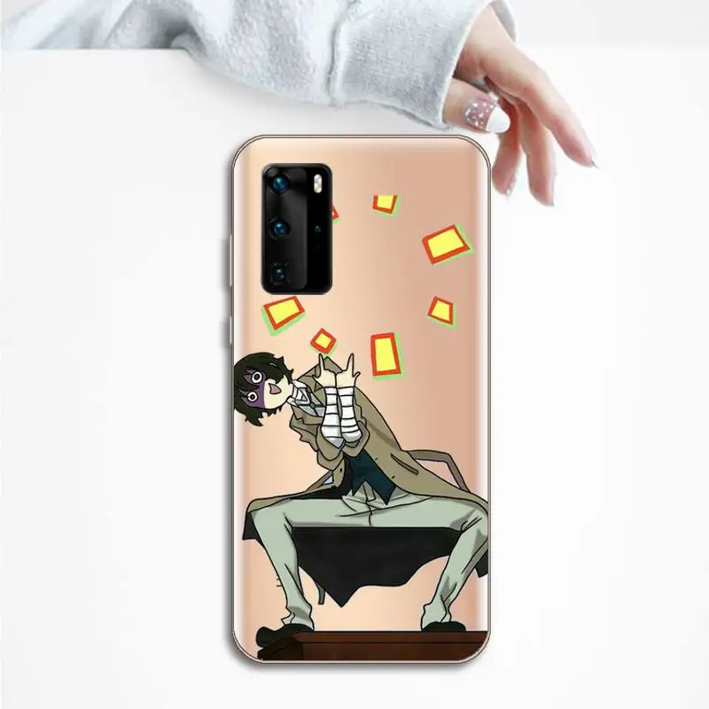 

bungou stray dogs Dazai Osamu Japan anime luxury Phone Case cover Transparent for Huawei P honor 8 10i 20 30 40 smart 2019