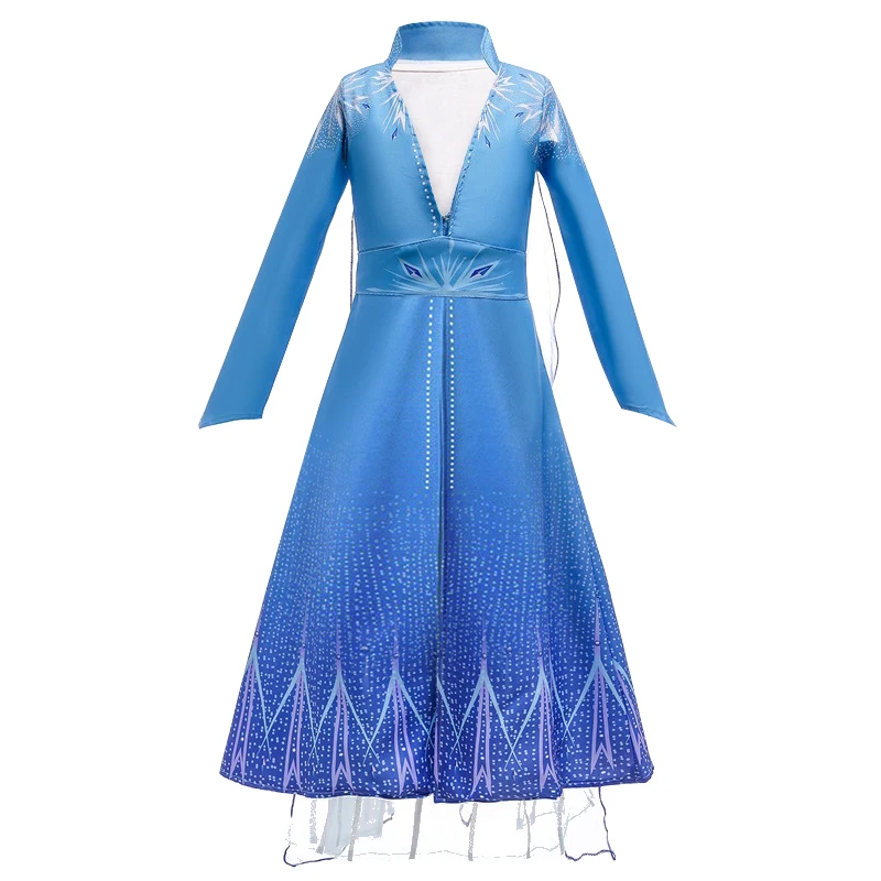 Платье с длинным рукавом для девочек Детский костюм принцессы ролевых игр на
