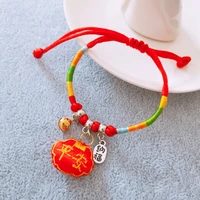 chinese traditional festival accessories colorful rope sachet red rope bracelet winding rope jewelry