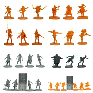 trpg miniatures board game zombicide genuine bulks 12 survivors amy doug elle josh lili lou odin zombies monster figure models free global shipping