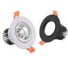 Встраиваемая потолочная Светодиодная лампа, точечный светильник COB даунлайт с регулируемой яркостью теплогочистогохолодного белого света, 220 В, 110 В