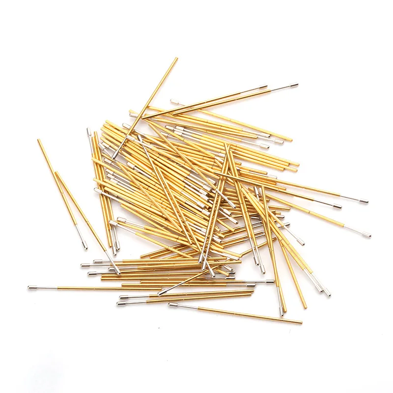 100 шт./упак. PL50-D2 большой с круглым носком весна Тесты Pin 0 68 мм внешний Диаметр 27 8