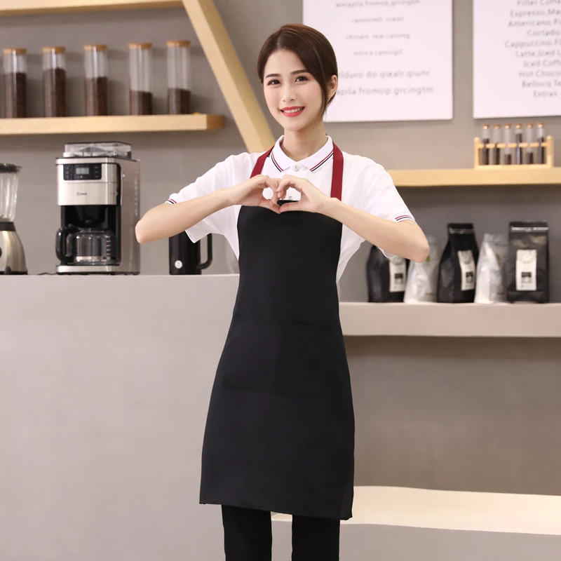 

Advertising Apron Custom Logo Printed Words Household Kitchen Overalls Female Fashion Thin Summer Ultra-Thin Custom Waist