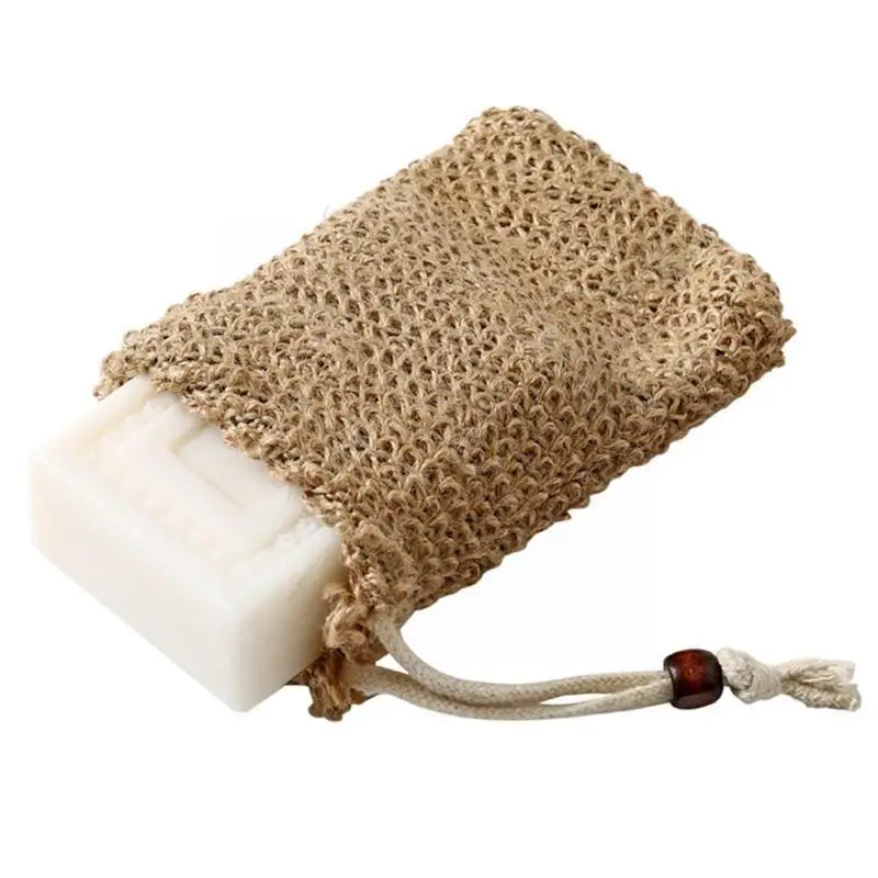 

1Pcs Sisal Hemp Soap Bag Blister Ramie Mesh Soap Storage Soap Bags Bubble Easy Net For Prolong Life Bags Foam Foaming X2N3