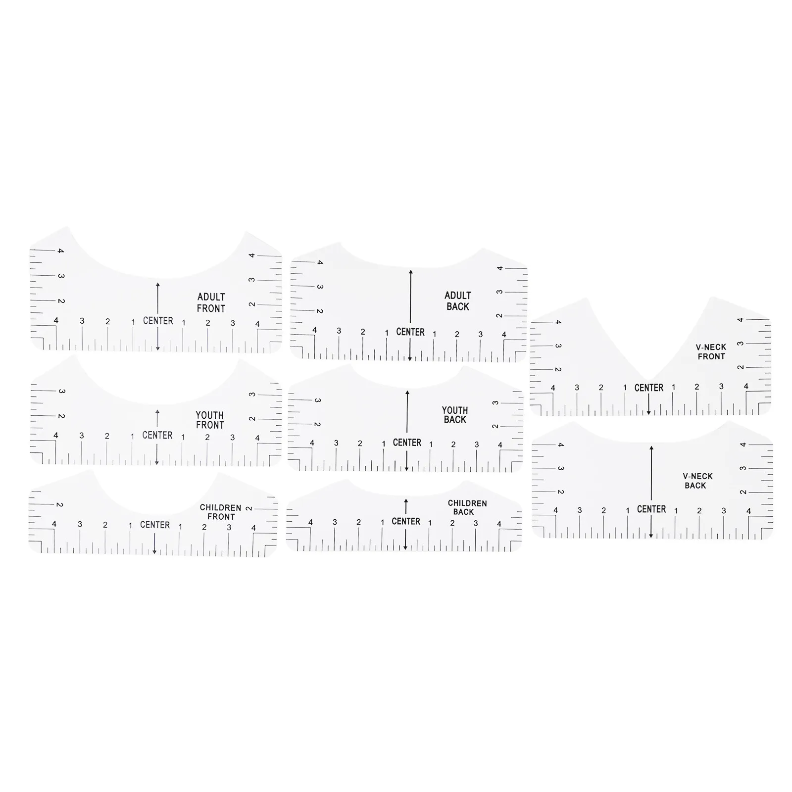 8 шт футболка выравнивание линейка для гидирования дизайн линейки руководство с