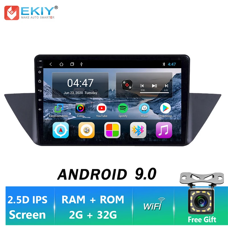 

EKIY 9‘‘ LTE GPS Navigation Android 9.0 4G Car Reaorder For BMW X1 E84 2009 - 2012 Stereo Multimedia Video Bluetooth HU System