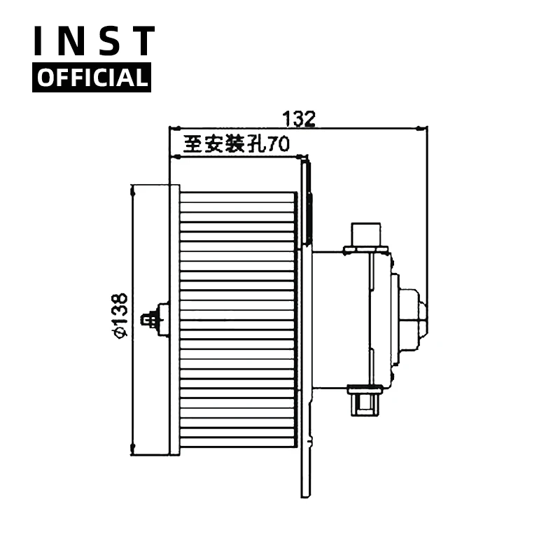 

Air Conditioning Fan AC A/C Blower Motor FOR KOBELCO 24v INST-7101