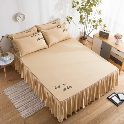 Однотонный Комплект постельного белья хлопковое покрывало наволочки 3 шт./лот