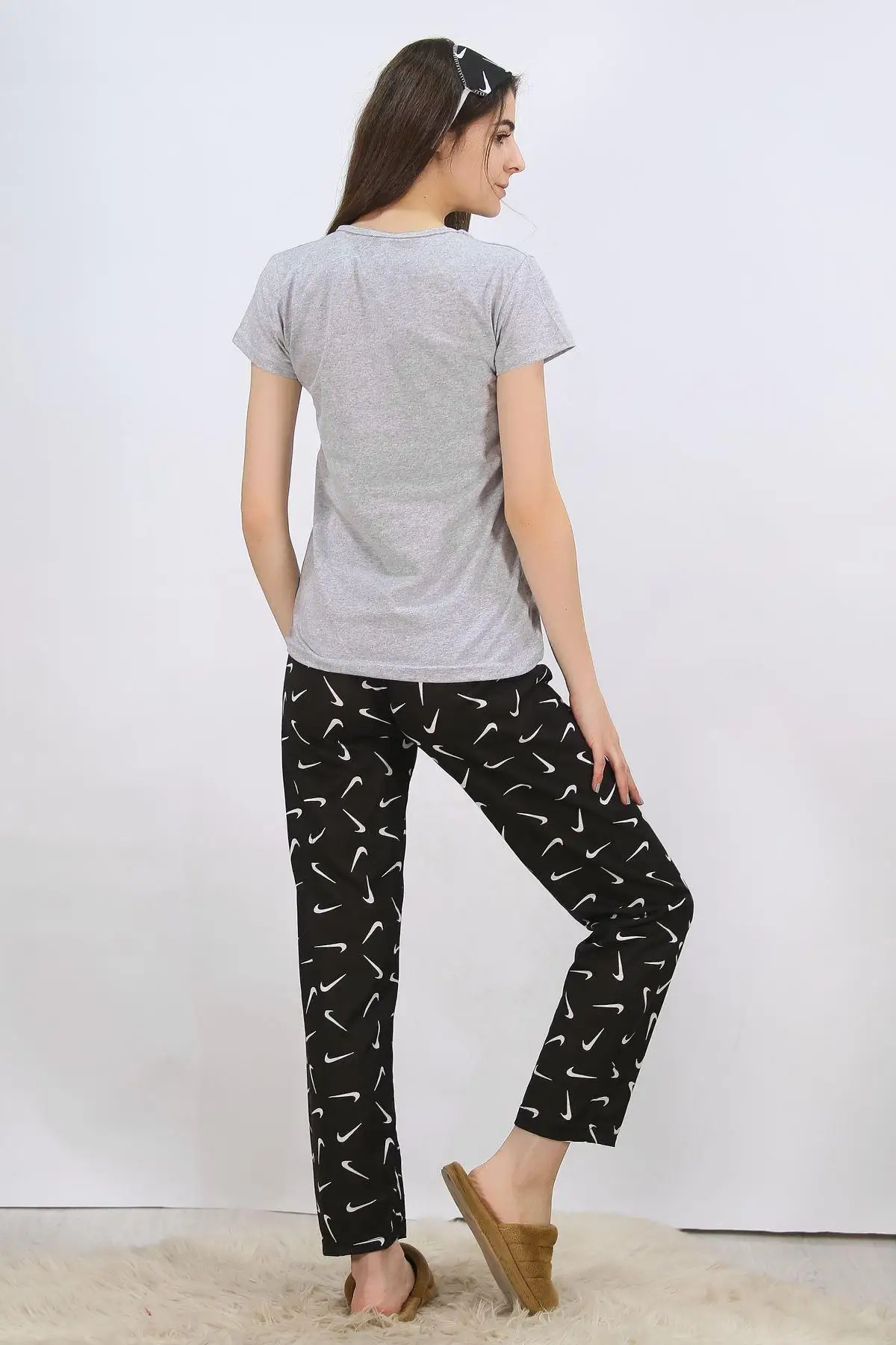 

Printed Pajamas set Gray