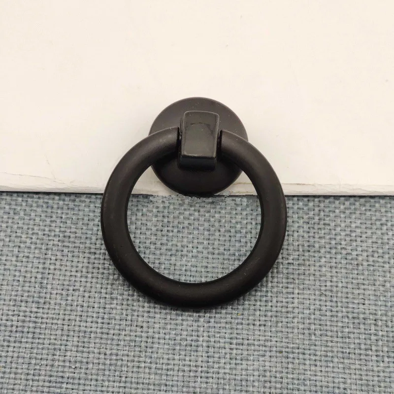 1 шт. черная винтажная круглая ручка с одним отверстием 25 х50 мм | Обустройство дома
